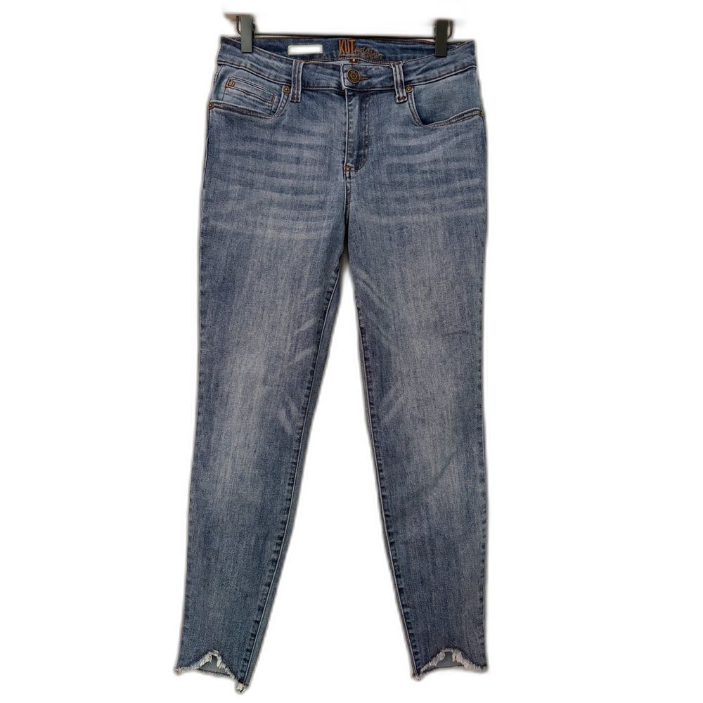 KUT from the Kloth Carlo Ankle Skinny Jeans Size 8 Frayed Accent Hem